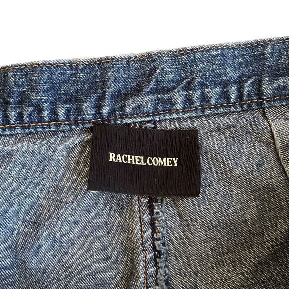 Rachel Comey High Waisted Bleach Washed Fray Jeans Size 2 - Picture 5 of 10